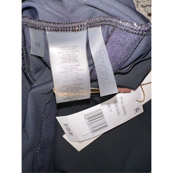 BEYOND CONTROL Women's Solid Citizen Tiered One-Piece Swimsuit - Picture 6 of 7